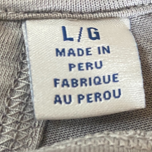 Tommy Bahama: Portside Palms V-neck Tee, Grey Sz:L - Picture 5 of 7